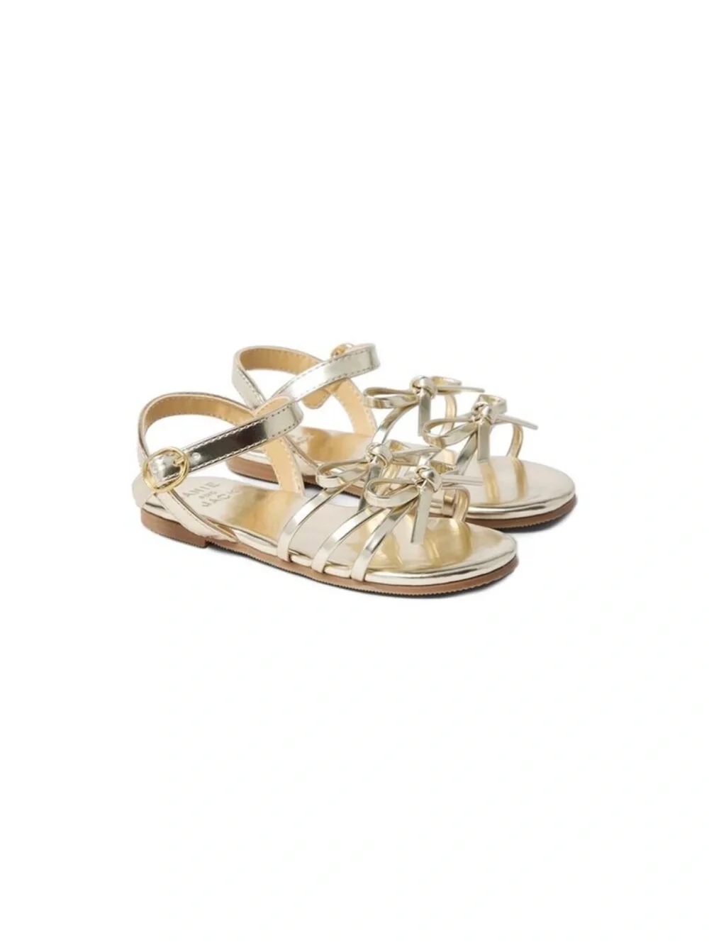 Janie and Jack Metallic Gold Sandals